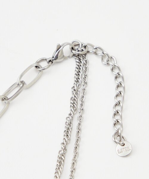 CIAOPANIC（チャオパニック）の「アソートシルバーネックレス（ネックレス・メンズ・グレー/チャコールグレー/シルバー/ダークグレー・FREE）」の8枚目の写真