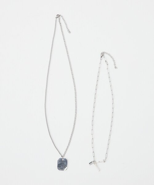 CIAOPANIC（チャオパニック）の「アソートシルバーネックレス（ネックレス・メンズ・グレー/チャコールグレー/シルバー/ダークグレー・FREE）」の16枚目の写真