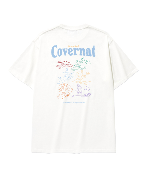 COVERNAT(カバーナット)の「クールコットンサーフィンモーショングラフィックTシャツホワイト(Tシャツ/カットソー・レディース・その他・X-SMALL/SMALL/MEDIUM/LARGE/X-LARGE/XX-LARGE)」の3枚目の写真