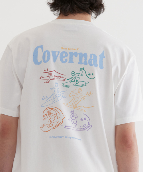 COVERNAT(カバーナット)の「クールコットンサーフィンモーショングラフィックTシャツホワイト(Tシャツ/カットソー・レディース・その他・X-SMALL/SMALL/MEDIUM/LARGE/X-LARGE/XX-LARGE)」の8枚目の写真