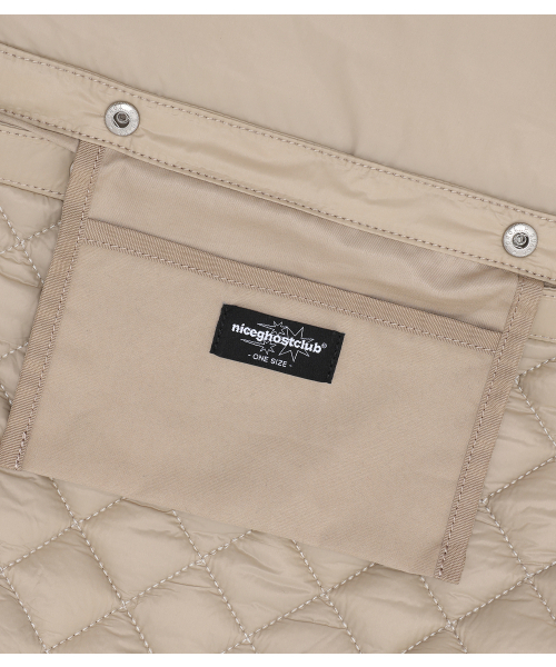 NICE GHOST CLUB(ナイスゴーストクラブ)の「STITCH PUFFER ANGELS CROSSBAG_BEIGE(NG2FFUAB41A)(メッセンジャーバッグ・レディース・ベージュ・F)」の7枚目の写真