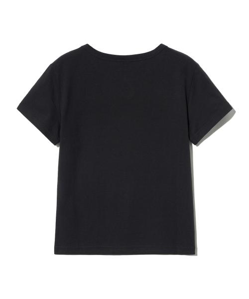 YALE(イェール)の「ウィメンズサークルポイントクロップ半袖Tシャツブラック(Tシャツ/カットソー・レディース・その他・SMALL/MEDIUM)」の2枚目の写真