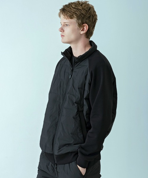+phenix（プラスフェニックス）の「【WEB・直営店限定】+phenix(プラスフェニックス)HYBRID DOWNJACKET ハイブリッドダウンジャケット（保温性/伸縮性）（ダウンジャケット/コート・メンズ・ブラック/グレー/ネイビー・L/M/S/XL）」の4枚目の写真