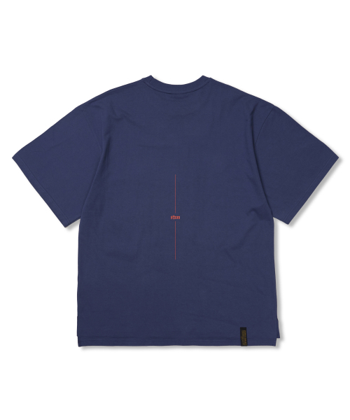 STIGMA(スティグマ)の「Harf Tone Oversized Short Sleeves T-Shirts Navy(Tシャツ/カットソー・メンズ・その他・LARGE/MEDIUM/X-LARGE)」の2枚目の写真