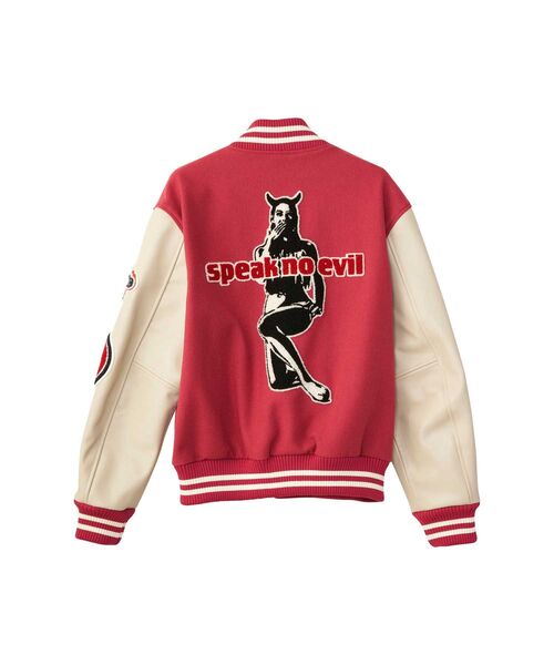 HYSTERIC GLAMOUR（ヒステリックグラマー）の「SPEAK NO EVILワッペン スタジャン（スタジャン・メンズ・ピンク/ブラック/ブルー・LARGE/MEDIUM/X-LARGE/SMALL）」の22枚目の写真