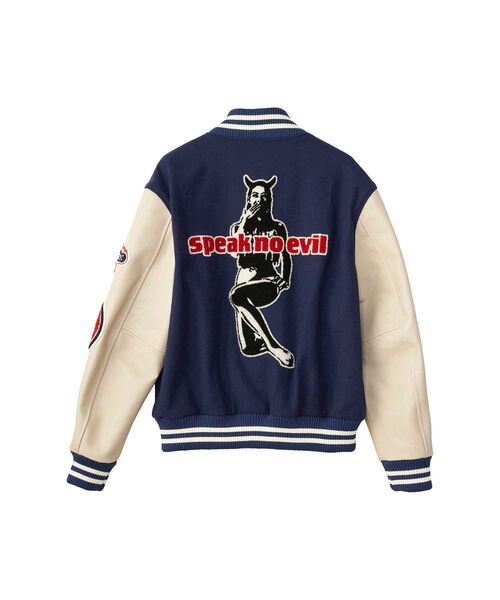 HYSTERIC GLAMOUR（ヒステリックグラマー）の「SPEAK NO EVILワッペン スタジャン（スタジャン・メンズ・ピンク/ブラック/ブルー・LARGE/MEDIUM/X-LARGE/SMALL）」の10枚目の写真