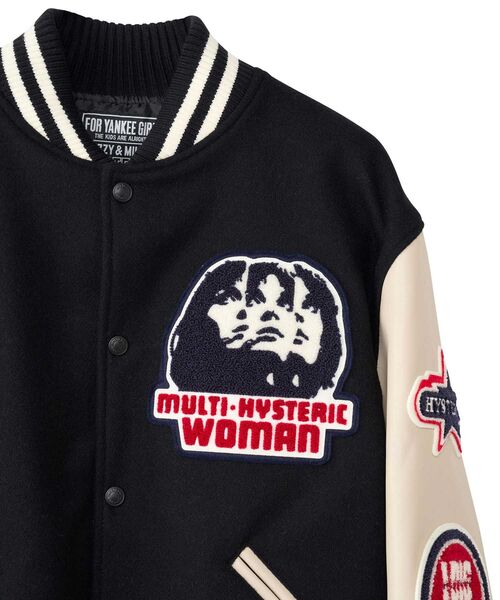 HYSTERIC GLAMOUR（ヒステリックグラマー）の「SPEAK NO EVILワッペン スタジャン（スタジャン・メンズ・ピンク/ブラック/ブルー・LARGE/MEDIUM/X-LARGE/SMALL）」の17枚目の写真