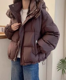 Forcement（フォースメント）の「首元まで包み込むフード付き中綿コート（その他アウター）」