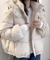 Forcement（フォースメント）の「首元まで包み込むフード付き中綿コート（その他アウター）」