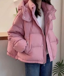 Forcement（フォースメント）の「首元まで包み込むフード付き中綿コート（その他アウター）」