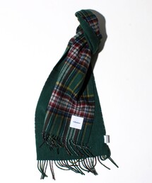 GLOSTER | 【カシミヤブレンド】ウールリバーシブルチェックマフラー(マフラー)