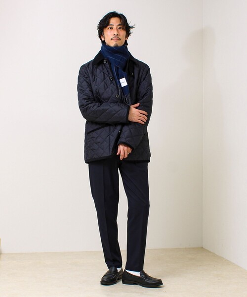 GLOSTER（グロスター）の「【カシミヤブレンド】ウールリバーシブルチェックマフラー（マフラー・メンズ・レッド系その他/ブルー系その他/グリーン系その他/ブルー系その他6/グレー系その他/ブルー系その他7/ブラック系その他/ブルー系その他5・FREE）」の15枚目の写真