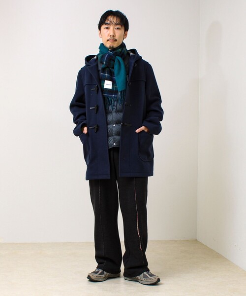 GLOSTER（グロスター）の「【カシミヤブレンド】ウールリバーシブルチェックマフラー（マフラー・メンズ・レッド系その他/ブルー系その他/グリーン系その他/ブルー系その他6/グレー系その他/ブルー系その他7/ブラック系その他/ブルー系その他5・FREE）」の16枚目の写真