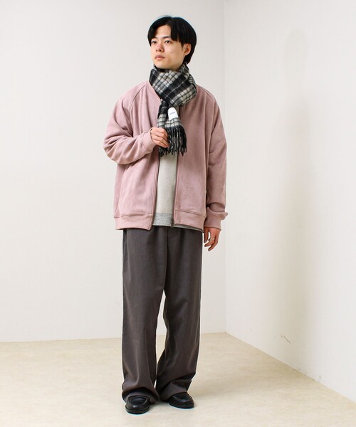 GLOSTER（グロスター）の「【カシミヤブレンド】ウールリバーシブルチェックマフラー（マフラー・メンズ・レッド系その他/ブルー系その他/グリーン系その他/ブルー系その他6/グレー系その他/ブルー系その他7/ブラック系その他/ブルー系その他5・FREE）」の20枚目の写真