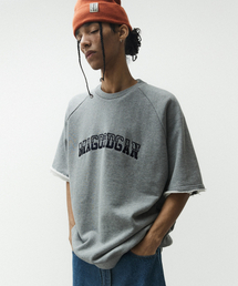 スウェッグバー3548 ヘビーウェイトオーバーサイズダークメランジグレー半袖Tシャツ