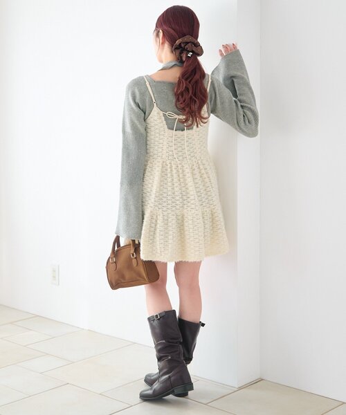 Kastane(カスタネ)の「ファーチュールチュニック(チュニック・レディース・アイボリー/ブラック・FREE)」の12枚目の写真