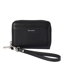 MILAGRO（ミラグロ）の「シュリンクレザー・ストラップ付きラウンドジップカードウォレット（財布）」