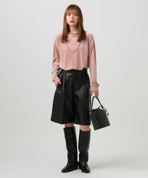 BAYFLOW（ベイフロー）の「[巾着単体でも使える]セパレート巾着バケツバッグ（ハンドバッグ・レディース・ブラック/キャメル・FREE）」の4枚目の写真