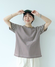 ボーダー配色バインダー 半袖Tシャツ【SEASON COLOR】