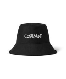 CONTEMENT（コンテメント）の「LOGO BUCKET HAT_BLACK（ハット）」