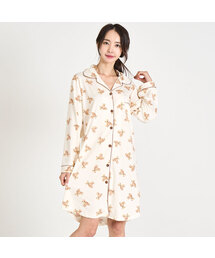 AONE（エーワン）の「Women's Peachy Bear Collar Long Sleeve Pajamas One Piece（ルームウェア/パジャマ）」