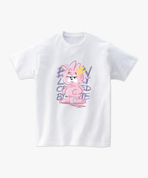 グラフィティティビット 綿 半袖Tシャツ [ホワイト]