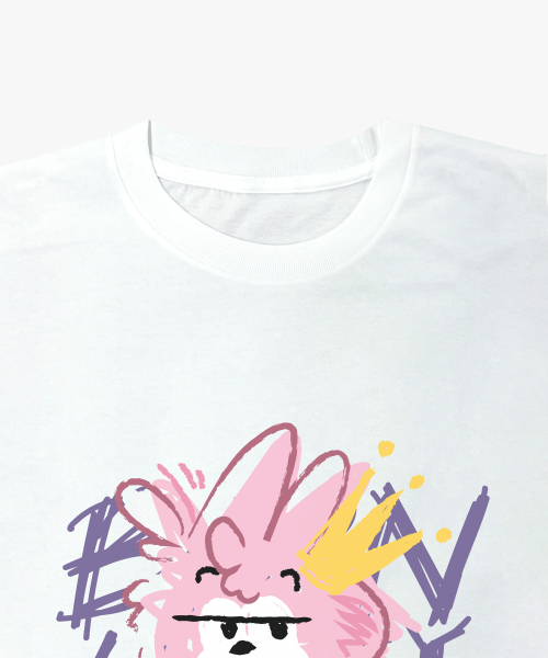 TEESSERT（ティーザート）の「グラフィティティビット 綿 半袖Tシャツ [ホワイト]（Tシャツ/カットソー・レディース・ホワイト・SMALL/MEDIUM/LARGE/X-LARGE/XX-LARGE）」の2枚目の写真