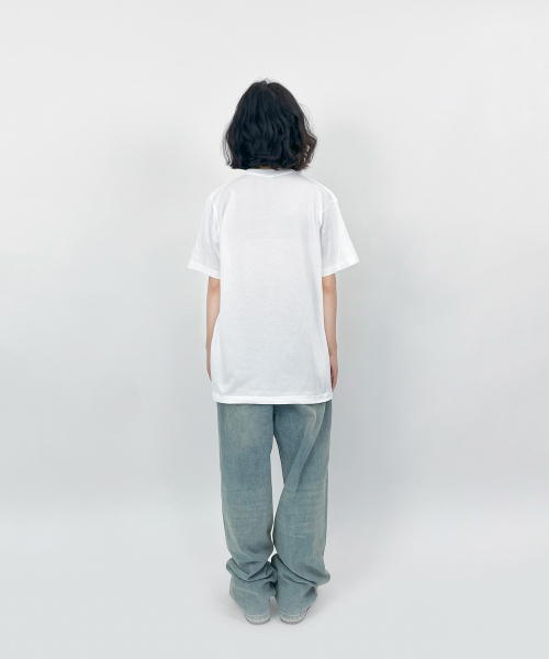 TEESSERT（ティーザート）の「グラフィティティビット 綿 半袖Tシャツ [ホワイト]（Tシャツ/カットソー・レディース・ホワイト・SMALL/MEDIUM/LARGE/X-LARGE/XX-LARGE）」の4枚目の写真