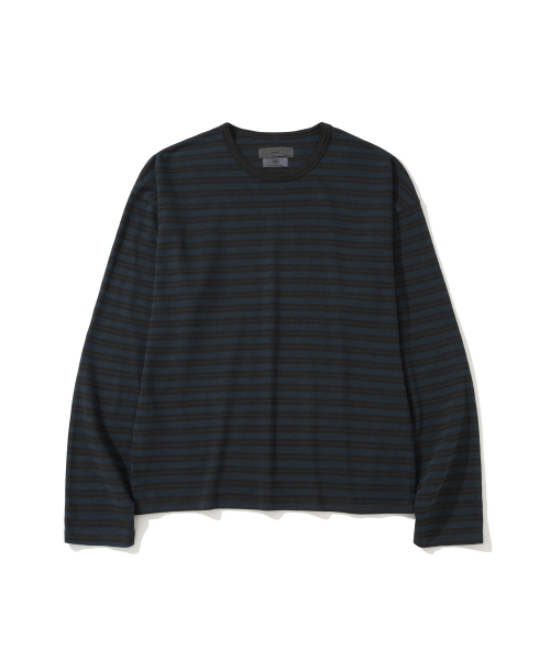 SIIIIDO(シド)の「ヘイウッド B&B ストライプ ロングスリーブ Tシャツ #1(Tシャツ/カットソー・メンズ・その他・1/2/4/3)」の1枚目の写真