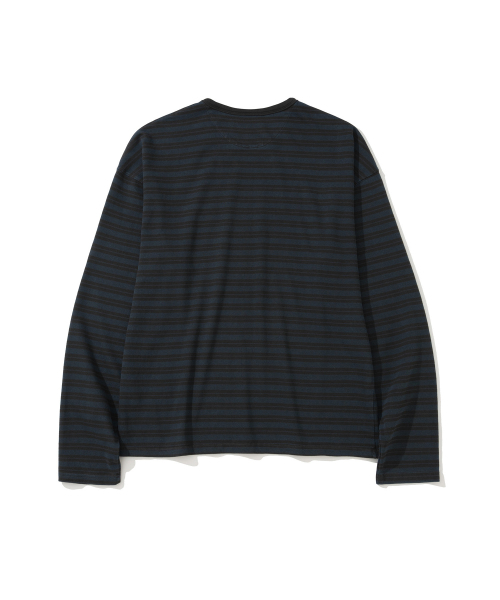 SIIIIDO(シド)の「ヘイウッド B&B ストライプ ロングスリーブ Tシャツ #1(Tシャツ/カットソー・メンズ・その他・1/2/4/3)」の2枚目の写真