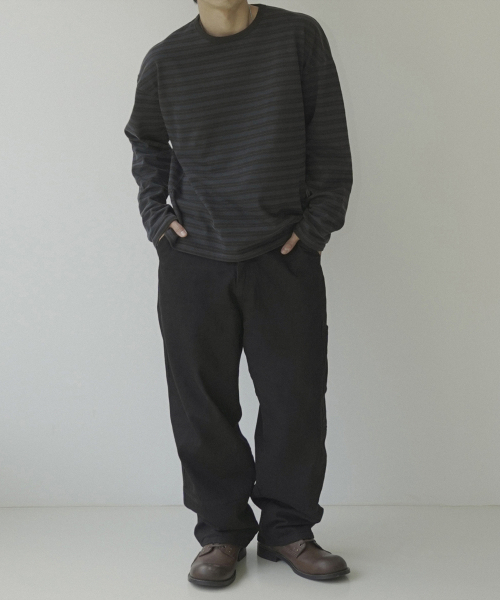 SIIIIDO(シド)の「ヘイウッド B&B ストライプ ロングスリーブ Tシャツ #1(Tシャツ/カットソー・メンズ・その他・1/2/4/3)」の3枚目の写真