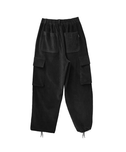 GOSTREET(ゴーストリート)の「セミワイドコーデュロイカーゴパンツブラック(その他パンツ・メンズ・その他・LARGE/MEDIUM)」の4枚目の写真