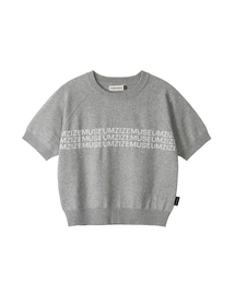 ZIZE LOGO HALF KNIT (GRAY)