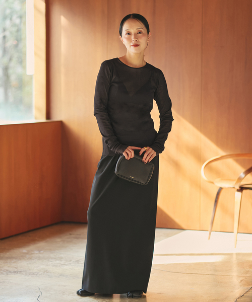 plage（プラージュ）の「《追加》Mesh Sheer ロンT 5（Tシャツ/カットソー・レディース・ベージュ系その他/ホワイト/ブラック系その他・FREE）」の5枚目の写真