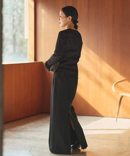 plage（プラージュ）の「《追加》Mesh Sheer ロンT 5（Tシャツ/カットソー・レディース・ベージュ系その他/ホワイト/ブラック系その他・FREE）」の6枚目の写真