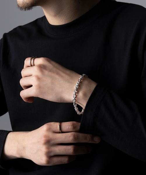 【MAISON CLUB】Angular Chain Bracelet /Silver925/アンギュラー チェーン ブレスレット シルバー925 KUN