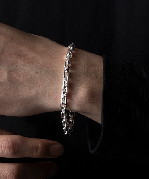 【MAISON CLUB】Angular Chain Bracelet /Silver925/アンギュラー チェーン ブレスレット シルバー925 KUN
