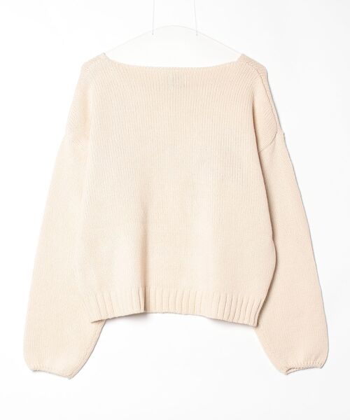 セール】MESSAGE LOGO JACQUARD KNIT（ニット/セーター）｜ROSE BUD