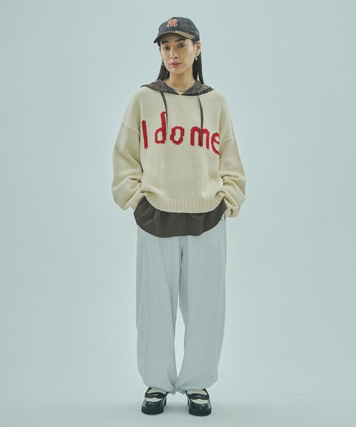 セール】MESSAGE LOGO JACQUARD KNIT（ニット/セーター）｜ROSE BUD