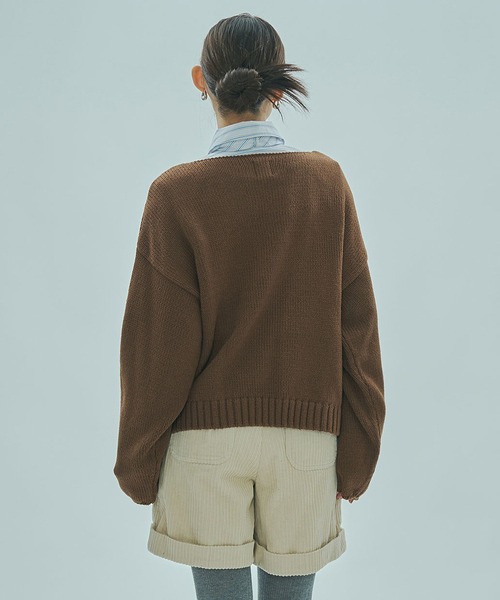 セール】MESSAGE LOGO JACQUARD KNIT（ニット/セーター）｜ROSE BUD