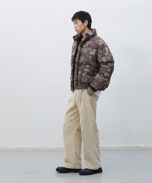 GENERAL IDEA(ジェネラルアイデア)の「air mix paisley puffer エアミックスペイズリー中綿ジャケット(ブルゾン・レディース・カーキ/ブラック/ダークブラウン・L/M/S)」の12枚目の写真