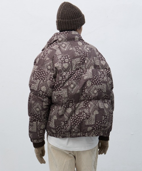GENERAL IDEA(ジェネラルアイデア)の「air mix paisley puffer エアミックスペイズリー中綿ジャケット(ブルゾン・レディース・カーキ/ブラック/ダークブラウン・L/M/S)」の10枚目の写真
