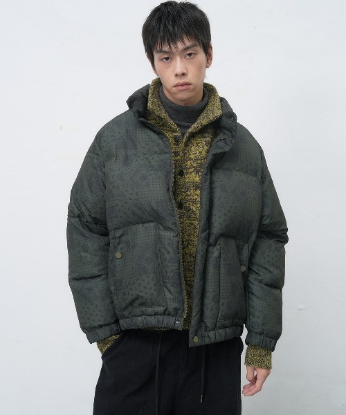 GENERAL IDEA(ジェネラルアイデア)の「air mix paisley puffer エアミックスペイズリー中綿ジャケット(ブルゾン・レディース・カーキ/ブラック/ダークブラウン・L/M/S)」の22枚目の写真