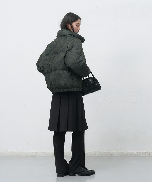 GENERAL IDEA(ジェネラルアイデア)の「air mix paisley puffer エアミックスペイズリー中綿ジャケット(ブルゾン・レディース・カーキ/ブラック/ダークブラウン・L/M/S)」の20枚目の写真