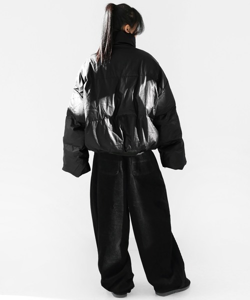 minsobi（ミンソビ）の「ディープタック コーデュロイワイドパンツ（デニムパンツ・メンズ・ブラック/ブラウン・FREE）」の14枚目の写真