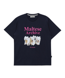 WaiKei（ワイケイ）の「マルチーズアーカイブ 半袖Tシャツ ネイビー（Tシャツ/カットソー）」
