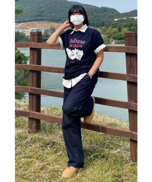 WaiKei（ワイケイ）の「マルチーズアーカイブ 半袖Tシャツ ネイビー（Tシャツ/カットソー・レディース・その他・0/1/2）」の12枚目の写真