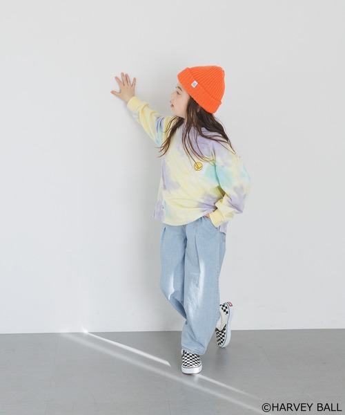 SMILEY FACE（スマイリーフェイス）の「【SMILEY FACE(スマイリーフェイス)】プリントロンT(KIDS)（Tシャツ/カットソー・キッズ・ホワイト/チャコール/その他1・110cm/120cm/130cm/140cm/150cm）」の5枚目の写真