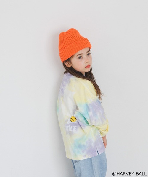 SMILEY FACE（スマイリーフェイス）の「【SMILEY FACE(スマイリーフェイス)】プリントロンT(KIDS)（Tシャツ/カットソー・キッズ・ホワイト/チャコール/その他1・110cm/120cm/130cm/140cm/150cm）」の8枚目の写真