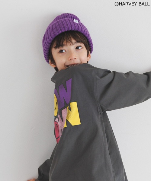 SMILEY FACE（スマイリーフェイス）の「【SMILEY FACE(スマイリーフェイス)】プリントロンT(KIDS)（Tシャツ/カットソー・キッズ・ホワイト/チャコール/その他1・110cm/120cm/130cm/140cm/150cm）」の14枚目の写真